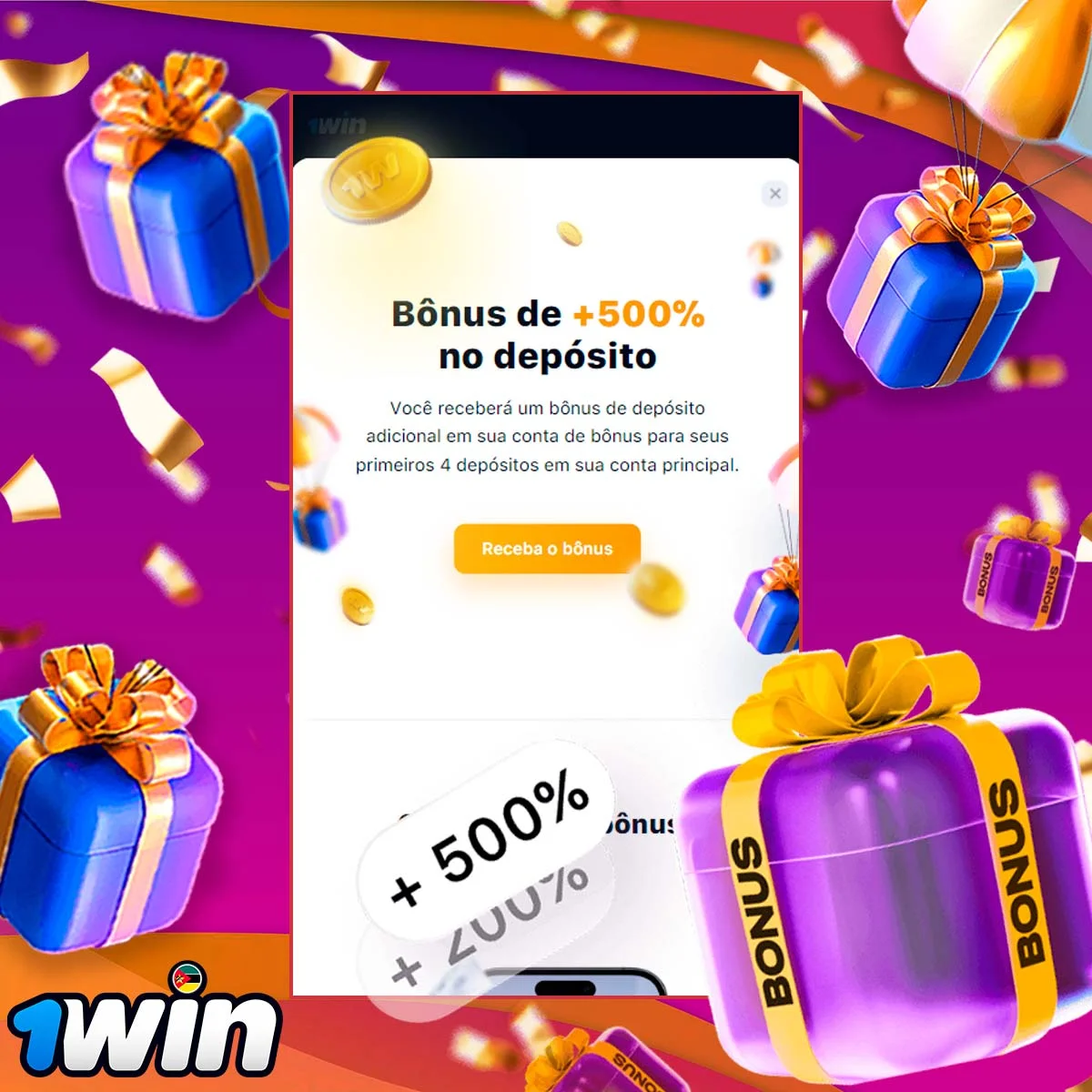 Bonus de boas vindas da casa de apostas 1win